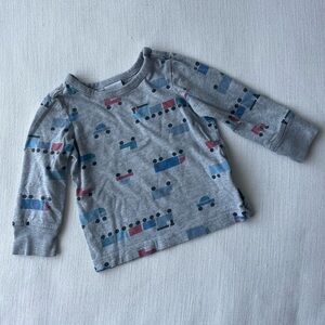 Trucks and Trains Hanna Andersson long sleeve shirt 18-24mo